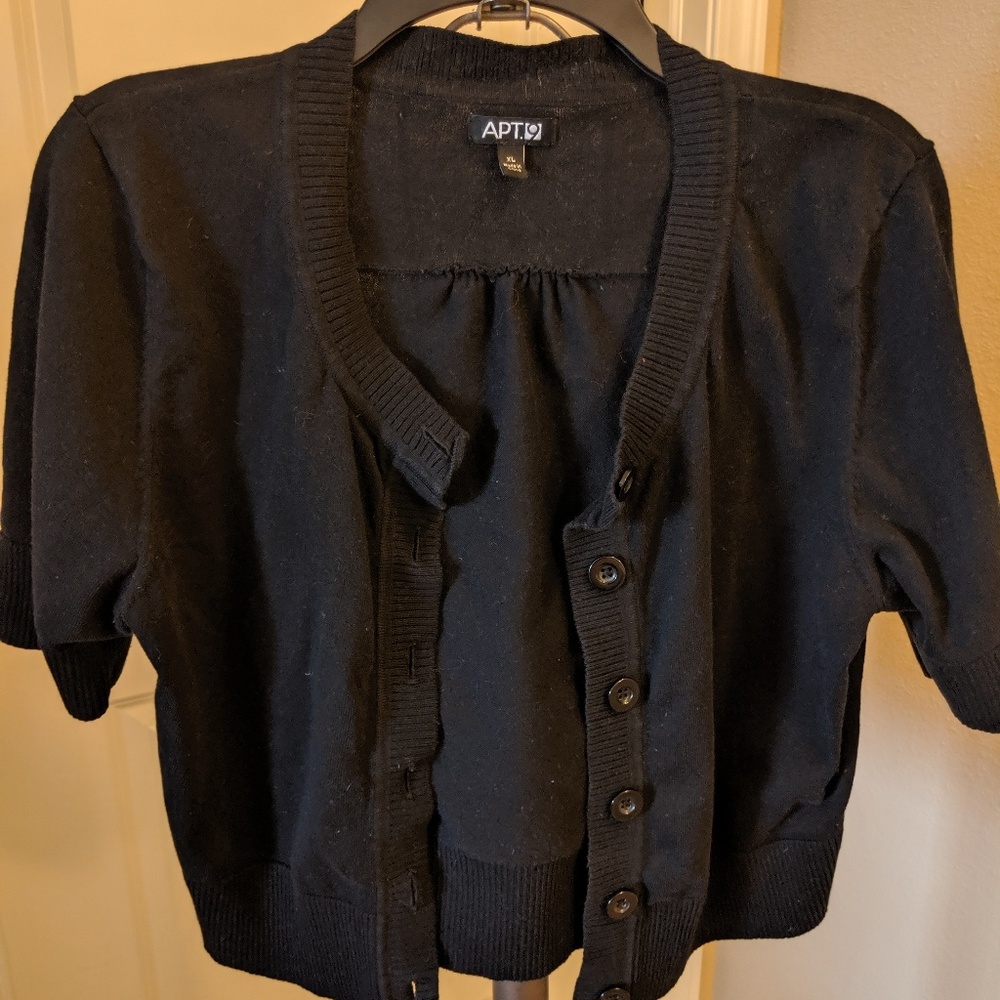 Black shrug sweater